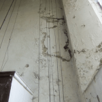 Closeup of the inside of St Nicholas church tower