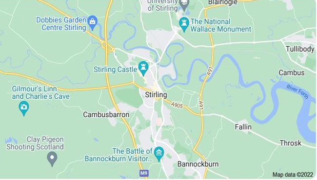 Coverage map of Sterling