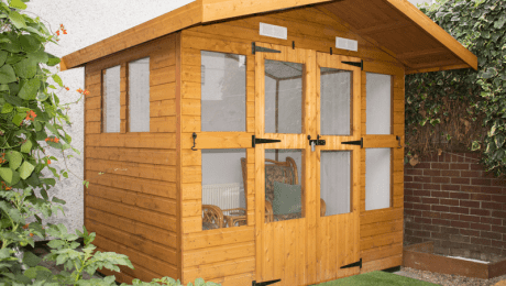 Summer house in the sun