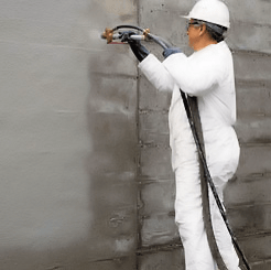 Tanking slurry on walls