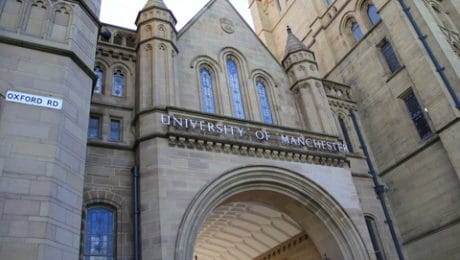 Exterior view of University of Manchester Oxford road building