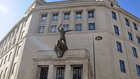 Exterior front view of John Lewis building in Liverpool