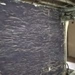 Before Cavity Drain Membrane Installation Basement Waterproofing
