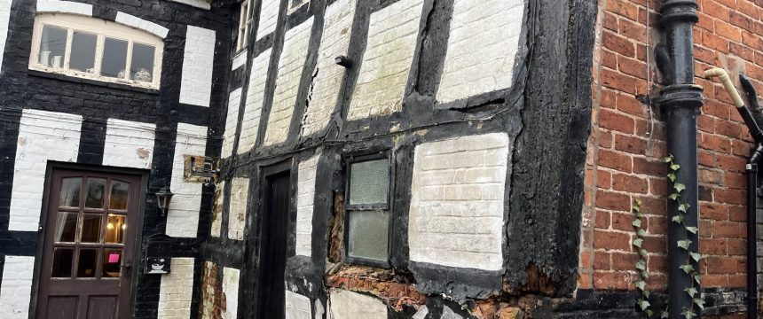 An old property with woodworm and other timber based problems