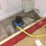 Pumping out water in a room