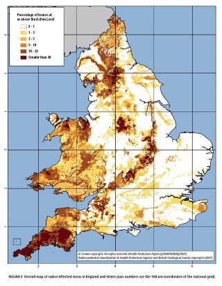 radon map