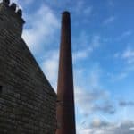 the mill and tower Closeup of Leeds mill conversion and chimney